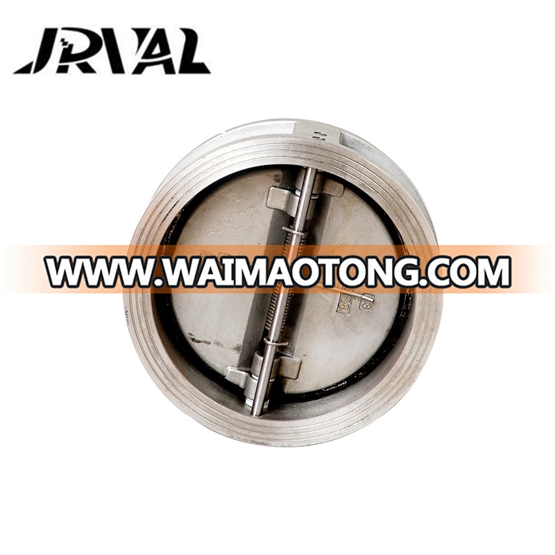 JRVAL stainless steel spring butterfly check valve